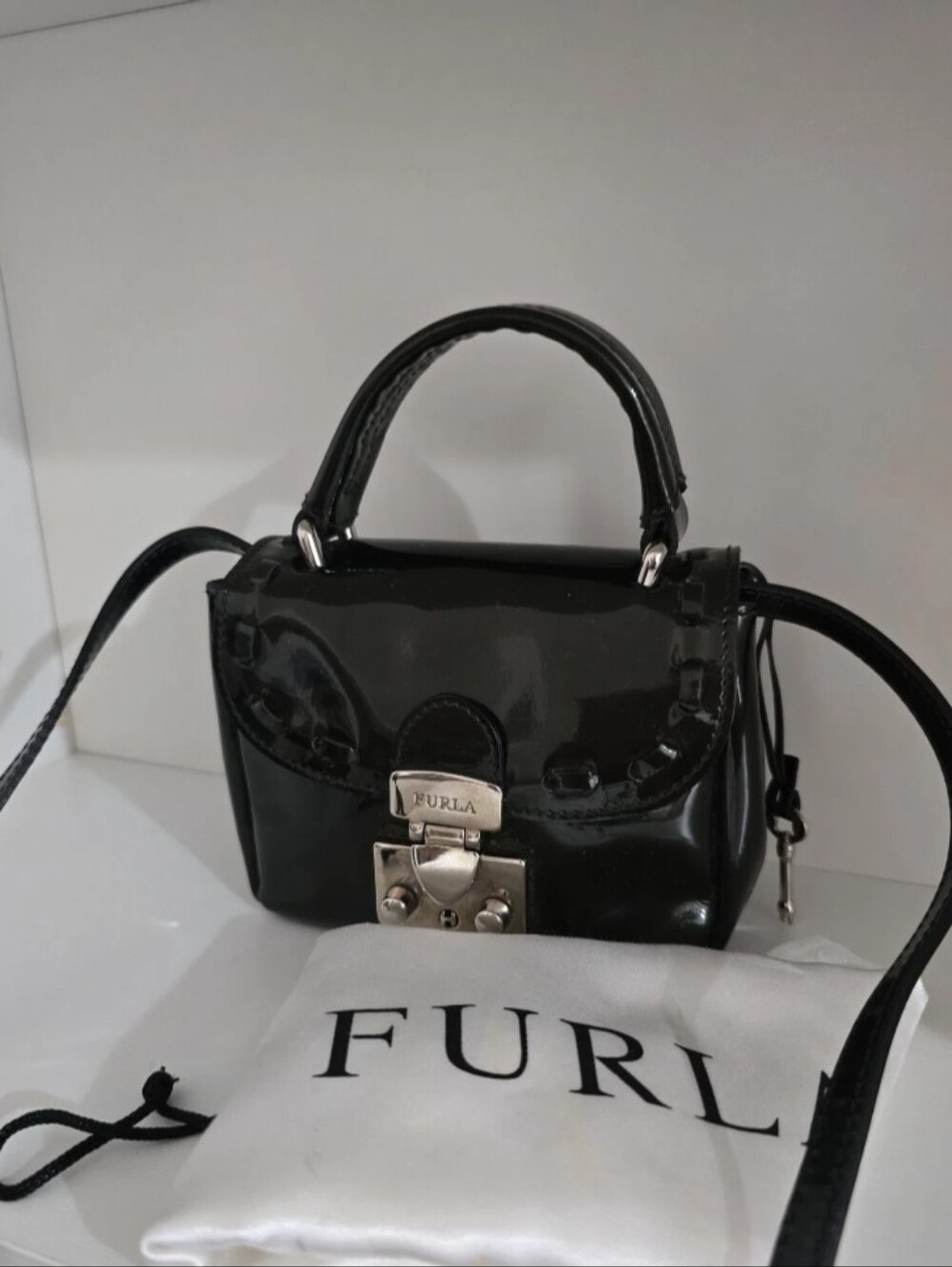 Furla Crossbody Bag Patent Leather